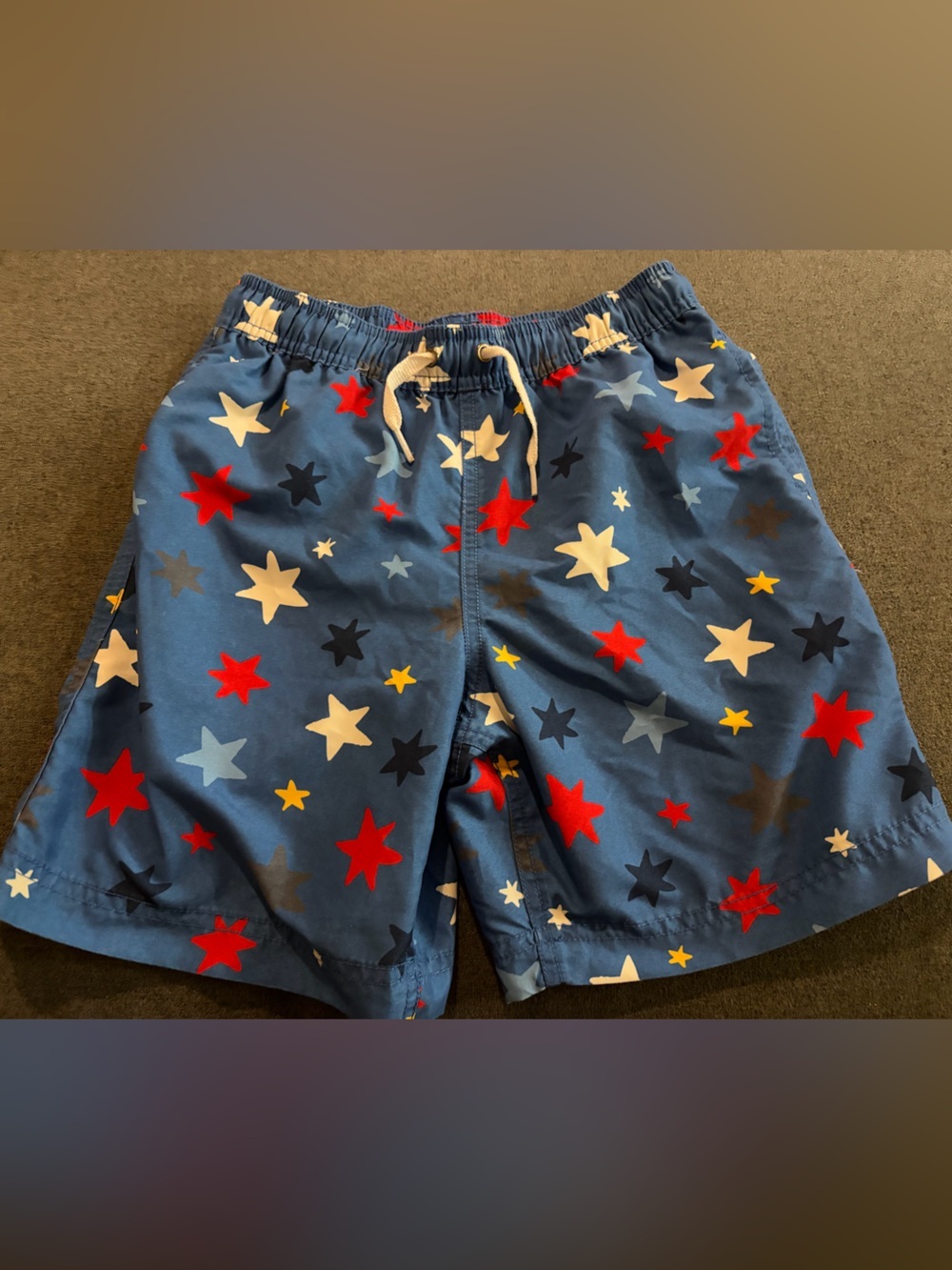 Hanna Andersson Blue Star-Print Kids Shorts